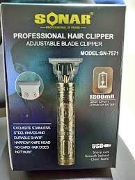 Zastřihovací a holící barber stroje USB nabíjení zlatý - 4