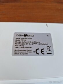 IDEENWELT PT-738 Váha pro analýzu tělesného tuku - 4