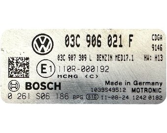 Řídící jednotka motoru 03C906021F CDGA VW Touran 1T3 2012 - 4