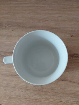Retro porcelánový velký hrnek-kafáč - 4