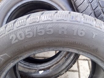 Prodám 4 kusy zimní pneumatiky Barum Polaris 3- 205/55 R16T - 4
