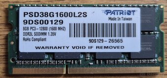 Prodám paměti DDR3L - 4