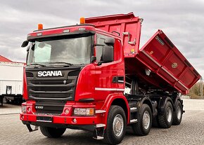 Scania G410 8x4 - třístranný sklápěč + závěs pro přívěs - 4