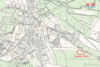 Prodej pozemku k bydlení, 1556 m², Valeč, ul. Podbořanská - 4