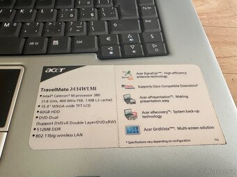 Notebook Acer TravelMate 1.6GHz /120 GB - 4