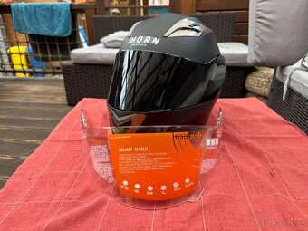 Integrální motocyklová helma – černý mat – vel. XS 53–54 cm - 4