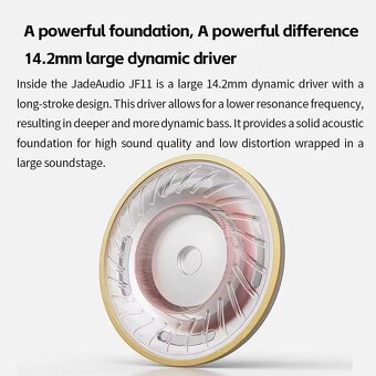 Fiio JF11 kvalitní sluchátka do uší, kabel+jack 3.5mm, NOVÁ - 4