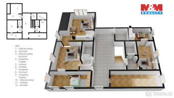 Prodej podílu 9/24 rodinného domu, Mikulovice, ul. Hlavní - 4
