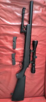 Airsoft odstřelovací puška MB-02 + 2 zásobníky - 4
