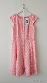 NOVÉ lososové šaty Gotta vel. 42 na vysokou postavu - 4