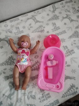 Kočárek pro panenky + Baby born - 4