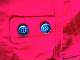 Zimní kabát zn. Mango, vel. M/38, 100% bavlna, jasně červený - 4