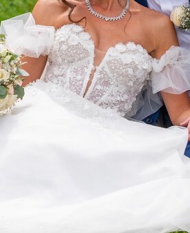 Svatební šaty + závoj - 4