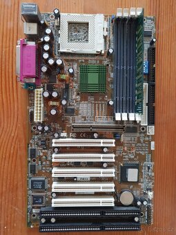 Deska FIC FA13 rok 1999 (socket 370) + GPU + 32MB SDRAM. - 4