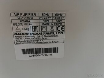 Daikin Čistička vzduchu MCK55W - 4