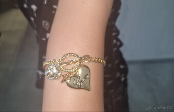 Guess srdce srdíčko dámský nový značkový náramek bizu 21 cm - 4