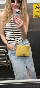 Kožená Crossbody kabelka Pinko - 4