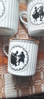 Hrnky starožitné rokoko Dubí Czechoslovakia - 4