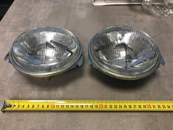 Světla, blinkry, skla, vnitřní zpětné zrcátko na Škodu 1000 - 4