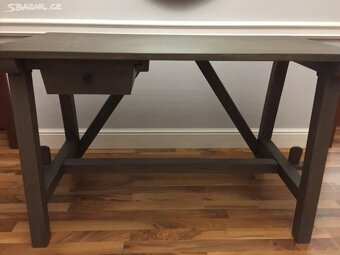 Rustikální masivní psací stůl, výrobce Loberon - 4