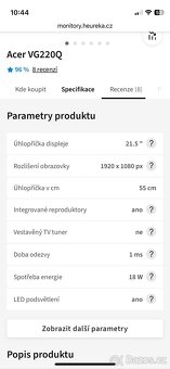 Herní monitor Acer Nitro VG220Q - 4