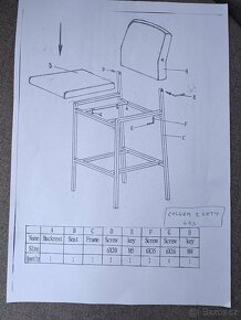 Barové židle - zn.Design Scandina SET 2 ks - 4