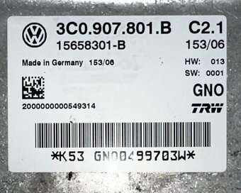 Řídící jednotka parkovací brzdy 3C0907801B VW Passat B6 07 - 4