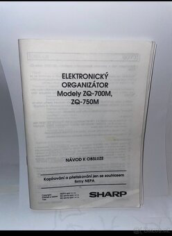 SHARP ZQ-700M elektronický organizér – funkční - 4