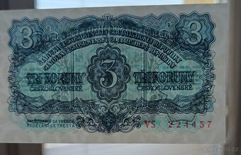 3kčs 1961 stav UNC možnost sériových čísel po sobě jdoucí - 4