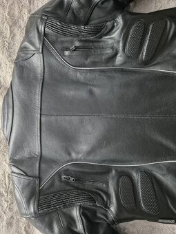 Kožená bunda na motorku a kevlarové rukavice - 4