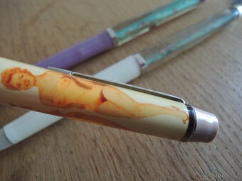 Retro propisky Spartakiáda svlékaci 3ks retro pero - 4