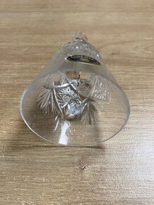 Skleněný broušený zvoneček - 4