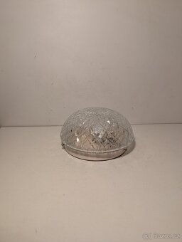 pěkný funkcionalistický nízký retro lustr, stropnice, lampa - 4