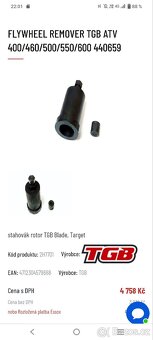 Tgb Blade 550 čtyřkolky stahovák - 4