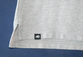 Šedé bavlněné polo tričko s límečkem, vel.M, zn. Nike - 4