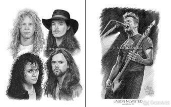 Posterbook - Metallica - unikátne kreslené portréty - 4