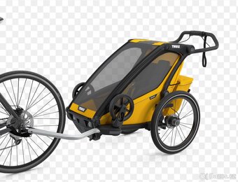 Thule Chariot Sport 1 Yellow – vč. výbavy na běžky - 4