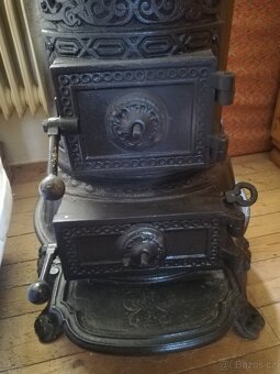 Norske Litinové kamna Ulefoss. - 4