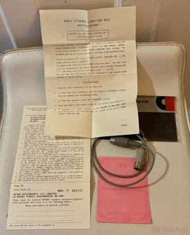Sharp HP-200 Vintage Hi-Fi sluchátka účtenka za rok 1973 - 4