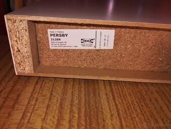 PERSBY Nástěnná police, bílá, 59x26 cm - 4