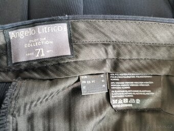 Oblek slim fit, tm. modrý pro frajera,vel. 46-Angelo Litrico - 4