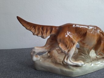 Royal dux pes lovecký velký soška - 4