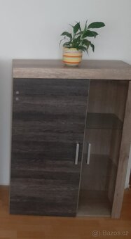 Obývací stěna - TV stolek + prosklená skříňka - 4