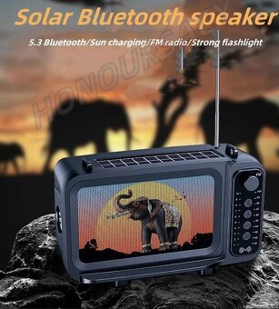 přenosný solární Bluetooth reproduktor - 4
