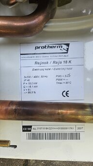 Prodám elektrický kotel Protherm Rejnok 18 - 4