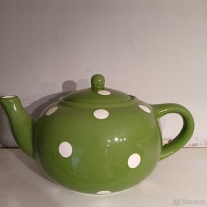 Velká čajová konvice porcelán obsah cca 8 l - 4