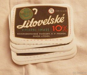 Staré pivní nálepky pivovaru Litovel - 40 ks. - 4