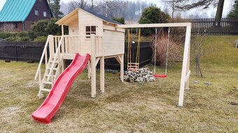 Domeček pro děti dřevěný Middle s dovozem ČR i SR - 4