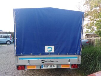 PŘÍVĚSNÝ VOZÍK S PLACHTOU = 750 KG RYDVAN = 2 NÁPRAVY - 4