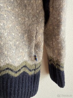 Vlněný svetr Fjallraven Ovik Knit Sweater W Navy - 4